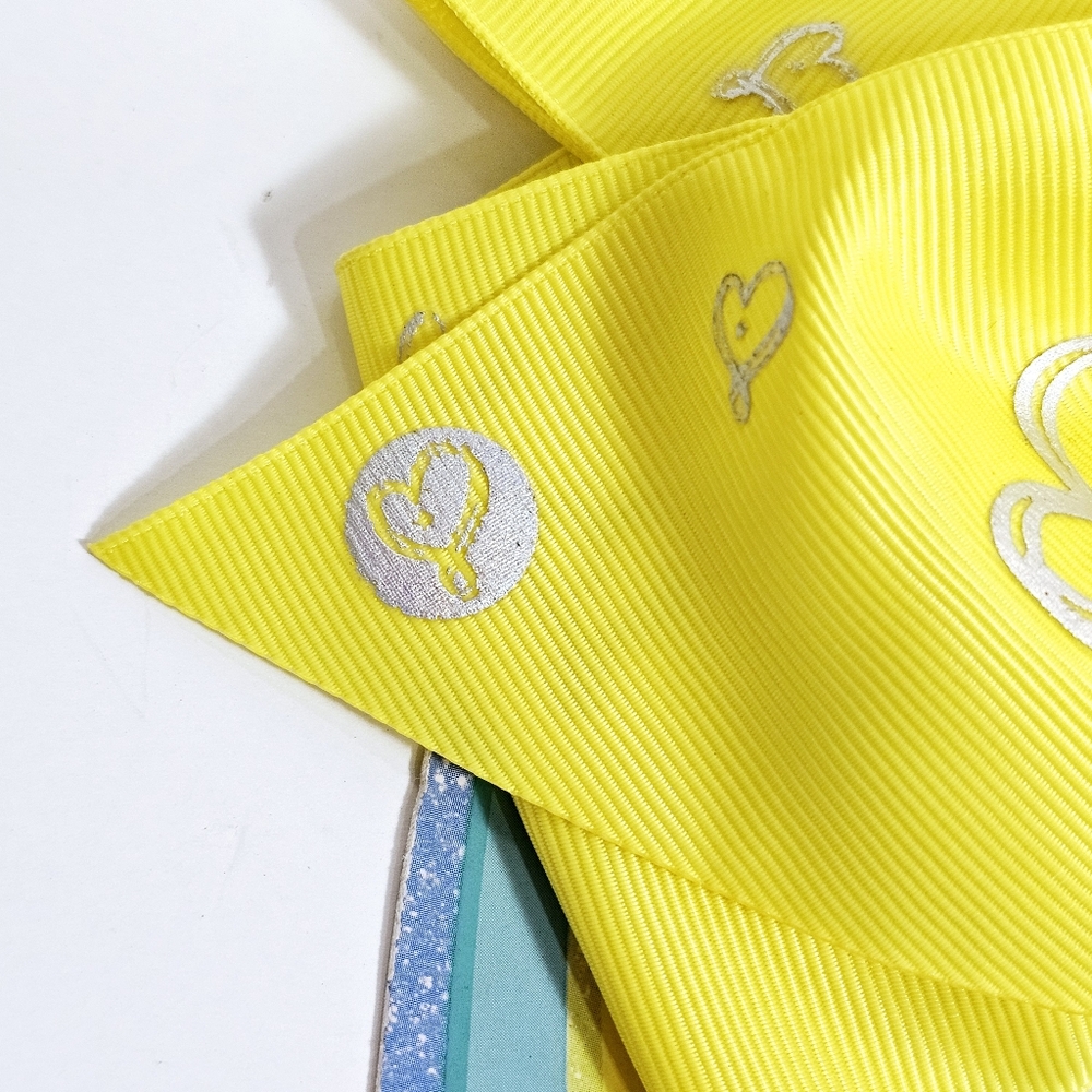Jojo Bodacious Large Yellow Bow Rainbow Faux Hair Glam Colorful Festival Disco - Picture 13 of 16